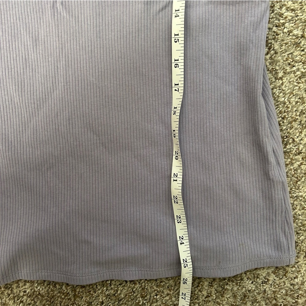 🦋 NWT Maurices Lavender Ribbed Tank Top Purple Casual Stretch Comfy XXL - Picture 7 of 7